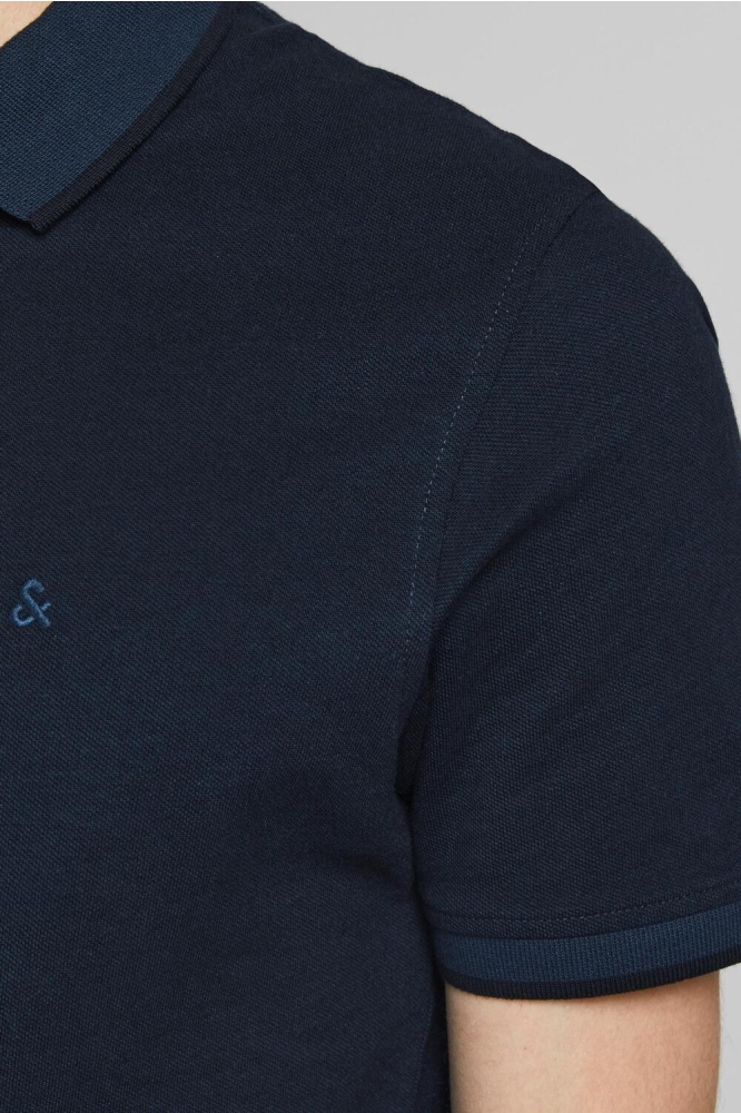 JJEPAULOS POLO SS NOOS 12136668 Dark Navy
